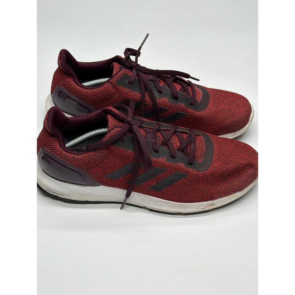 Adidas Cloudfoam Men's Red Running Shoes Sneakers Athletic Comfort Size 12